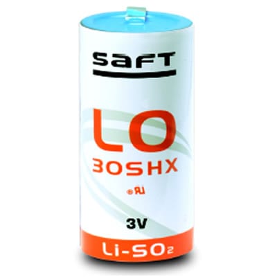 Saft|LO30SHX|Thin D|Lithium Sulphur Dioxide|LiSO2|Battery|SIMPOWER