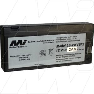 Maxell M1250 Survey Equipment Battery, 12V, 2Ah, SLA, LB-VWVBF2