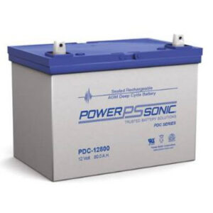 12V 80.4Ah Powersonic AGM Deep Cycle Sealed Lead Acid (SLA) Battery, PDC-12800