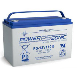 12V 120Ah Powersonic AGM Long Life Sealed Lead Acid (SLA) Battery, PG-12V110 FR