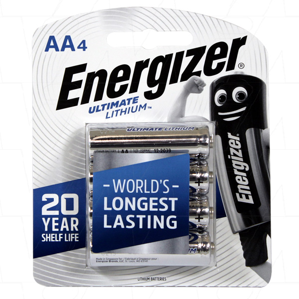 Energizer|L91-BP4T|AA|Lithium Iron Disulfide (LiFeS2)|Battery|SIMPOWER