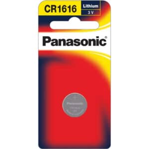 3V 1616 Lithium Coin / Button CR-1616PT/1B Battery, Panasonic, 1 Pack