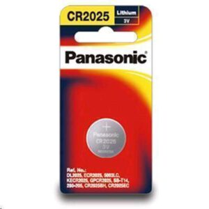3V 2025 Lithium Coin / Button CR-2025PG/1B Battery, Panasonic, 1 Pack
