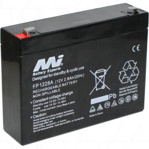MI Battery Experts FP1228A Sealed Lead Acid Battery