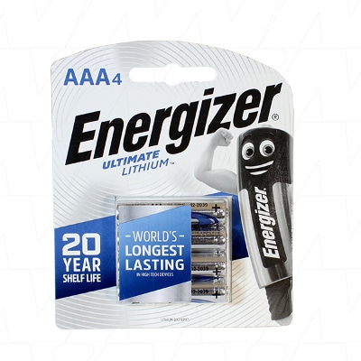 Energizer L92 AAA Lithium Battery 4Pk|SIMPOWER