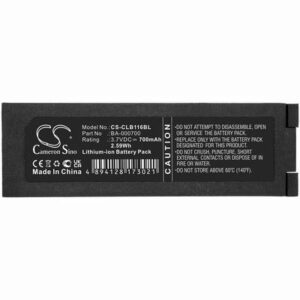 CipherLAB 1166 Barcode Scanner Battery 3.7V 700mAh Li-ion CLB116BL