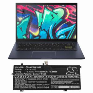 Asus ADOL I403FA Notebook Laptop Battery 15.4V 4600mAh Li-Poly AUX403NB
