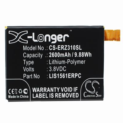 Xperia Z3 Mini Mobile Phone Battery 3.8V 2600mAh Li-Polymer ERZ310SL