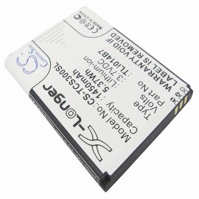 TCL S300T Mobile Phone Battery 3.7V 1450mAh Li-ion TCS300SL