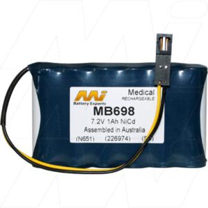 Palco 340 Pulse Oximeter Medical Battery 7.2V 1000mAh NICd MB698