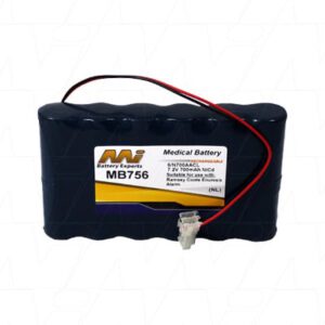 Ramsey Coote Euresis Alarm Medical Battery 7.2V 700mAh NICd MB756