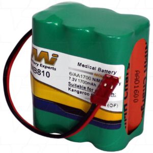 Sherwood Kangaroo 224 New Model Medical Battery 7.2V 1700mAh NIMH MB810