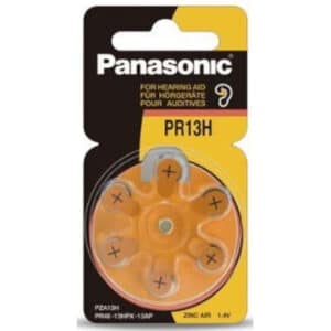 Panasonic PR48 Hearing Aid Battery PR-13HEP/6C